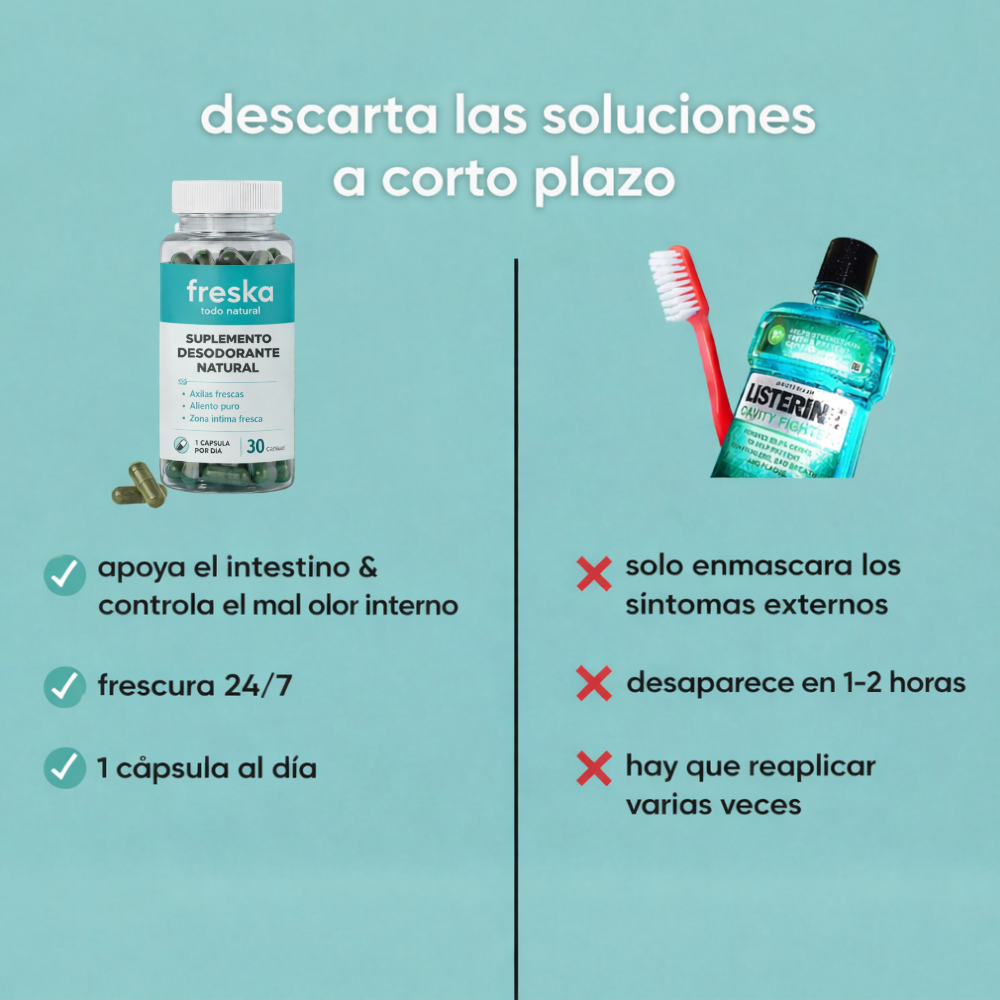 Freska | Suplemento desodorante natural